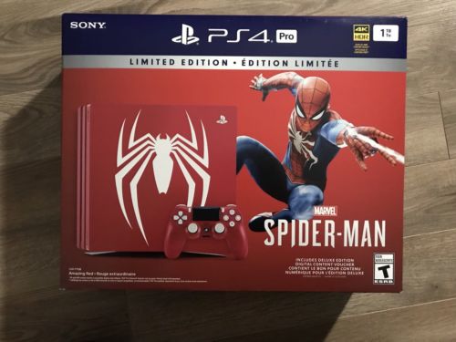 Spider-man Ps4 Pro Limited Edition (ONLY BOX) No Console No Game