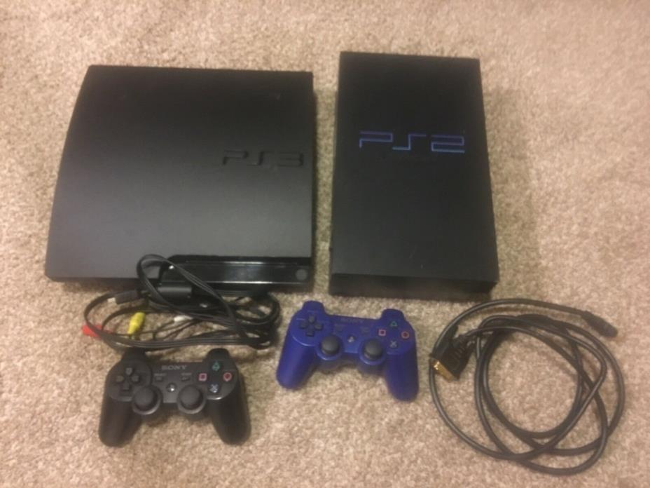 Ps2, Ps3 Consoles, 2 controllers lot