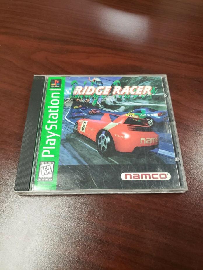 Ridge Racer (Sony PlayStation 1, 1995) W/ Manual  - used - free shipping