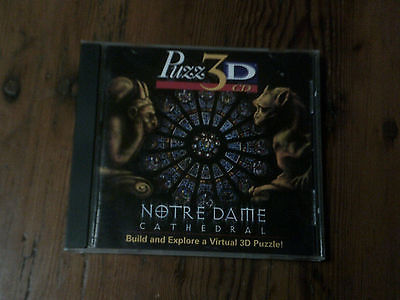 Wrebbit Puzz 3D CD NOTRE DAME CATHEDRAL PUZZ3D PC Game CD-ROM Adventure NEW