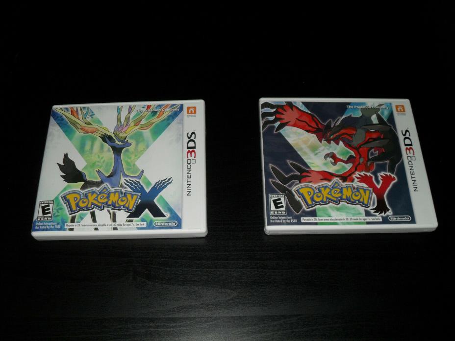 Pokemon X and Y Nintendo 3DS Tested Authentic! Both Games!