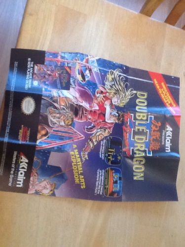Double Dragon 2 NES  poster insert only