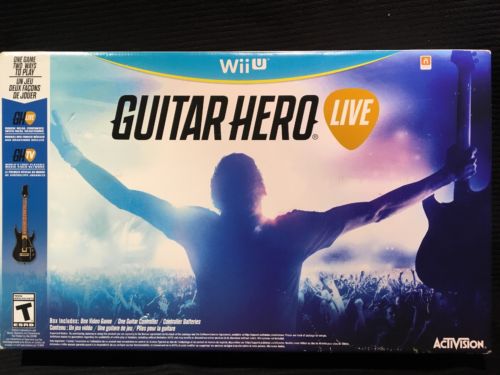 BRAND NEW SEALED Guitar Hero Live Bundle Nintendo Wii U