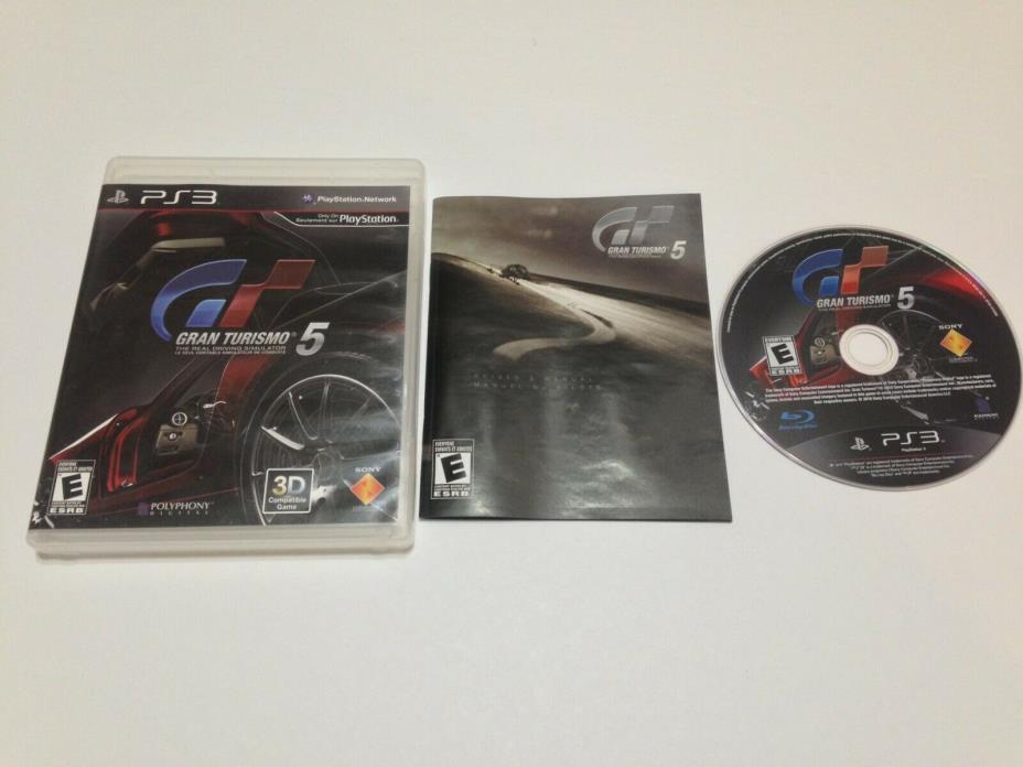 Gran Turismo 5 PS3 Complete Good Condition FREE Shipping !!!
