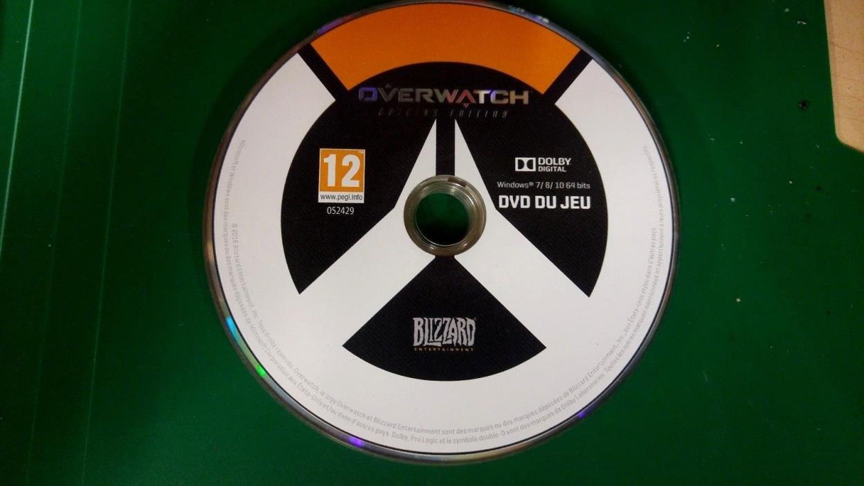 Overwatch: Origins Edition French copy (PC: Windows, 2016)  Disc Only #15186