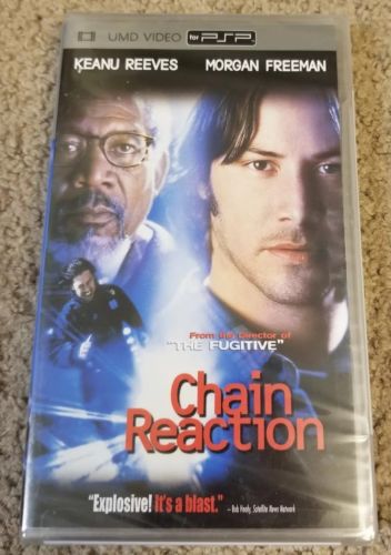 Chain Reaction UMD PSP DVD, Joanna Cassidy, Morgan Freeman, Rachel Weisz, Reeves