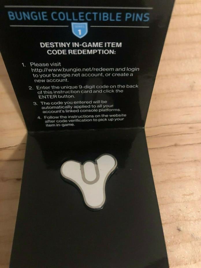 Destiny 1 Tricorn Pin Bungie Collectible