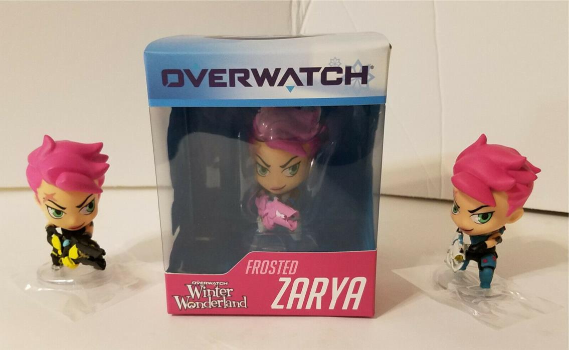 Blizzard CBD Overwatch Cute But Deadly 3 Figure Zarya Lot Midnight & Frosted
