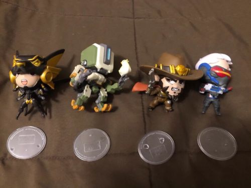 Cute But Deadly Blizzard Overwatch Lot ( Pharah, Bastion, Soldier 76, McCree)
