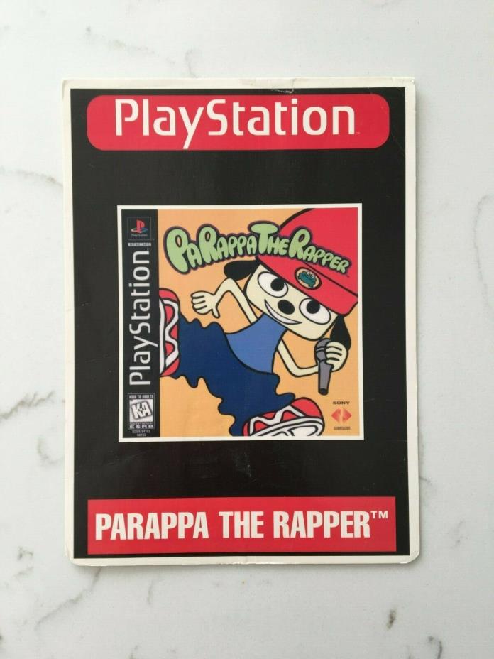PaRappa The Rapper (PS1) - Toys 'R Us VIDPro Display Card