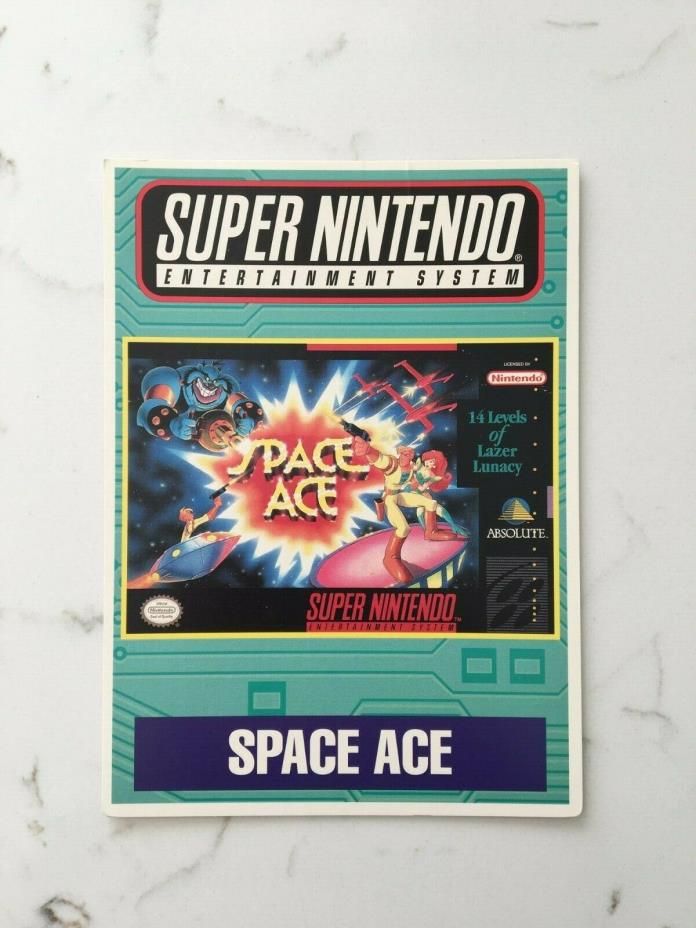 Space Ace (SNES) - Toys 'R Us VIDPro Display Card