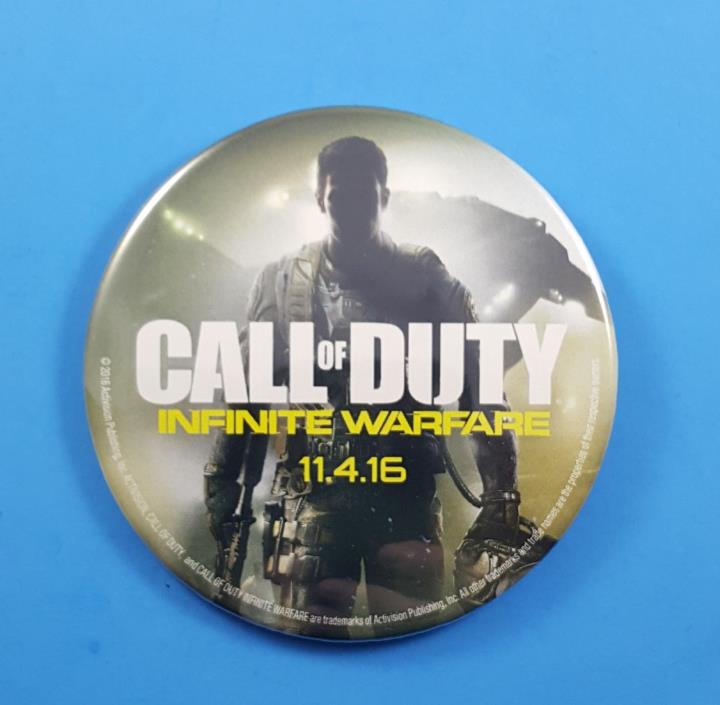 Call of Duty Infinite Warfare 11.4.16 Pinback Button Launch Employee Promo Pin