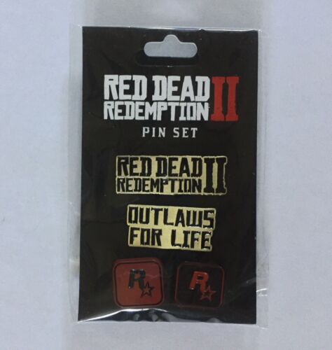 Red Dead Redemption II 2 Pin Set Collectable Brand New Sealed Rockstar 2018