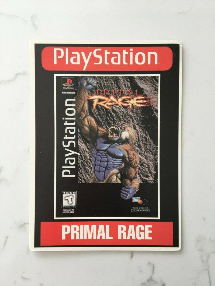 Primal Rage (PS1) - Toys 'R Us VIDPro Display Card