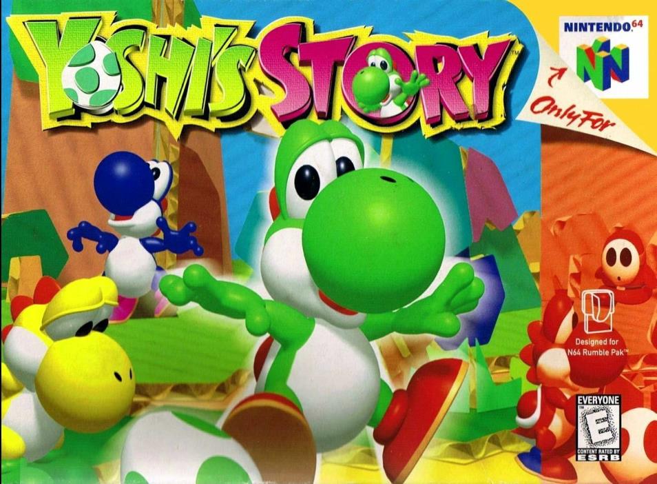 Nintendo 64 N64 Yoshi's Story Box Cover  2.5