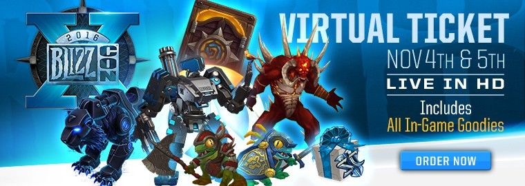 EXTREMELY RARE - BlizzCon 2016 Virtual Ticket In-Game Goodies Code and Loot