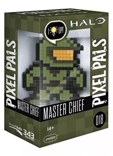 PDP Pixel Pals Halo Master Chief Collectible Lighted Figure 878 034 NA MASTER