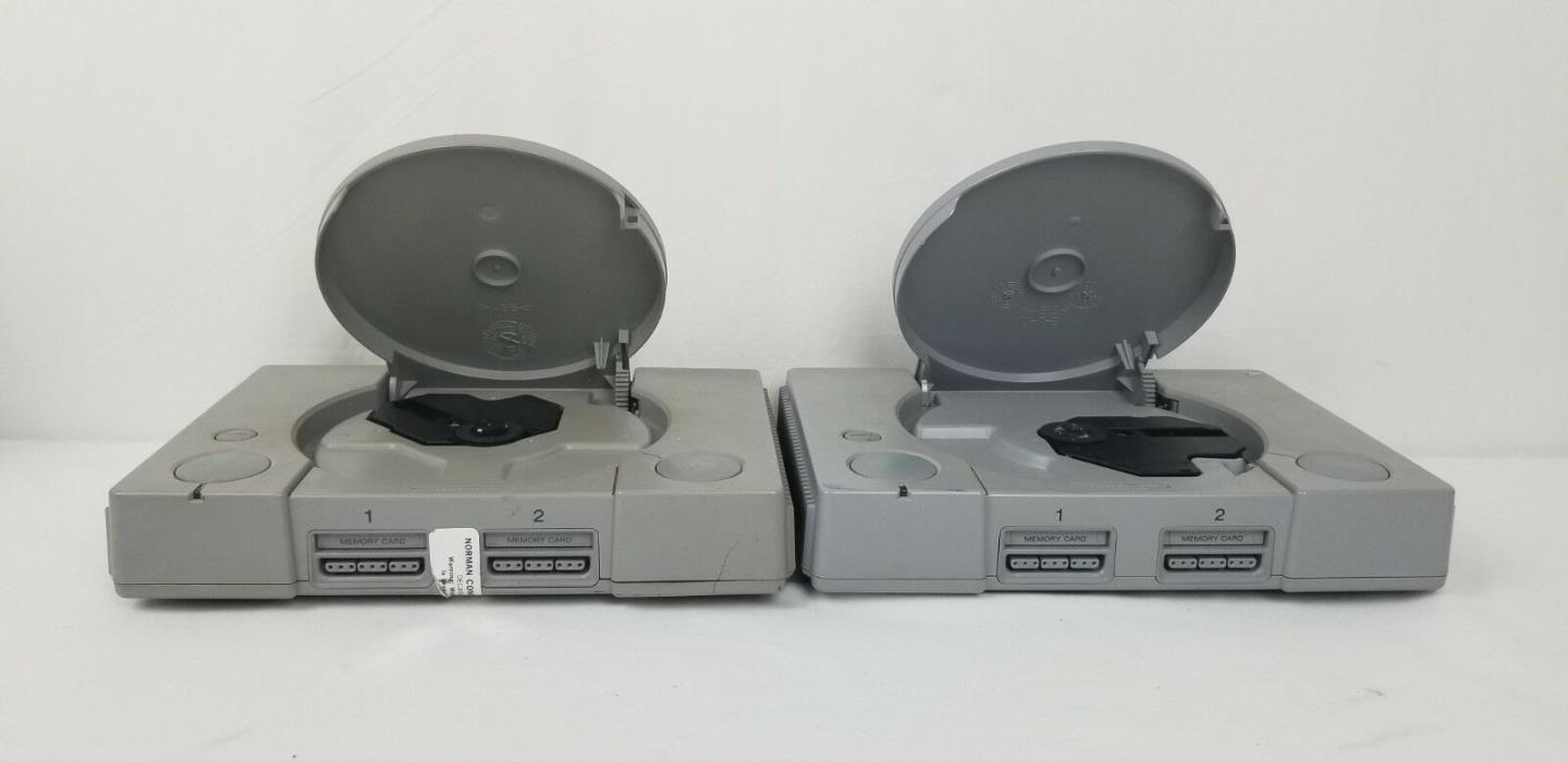 LOT 2 SONY PLAYSTATION 1 PS1 SCPH-1001 SCPH7501 AS IS PART ONLY NO RETURN