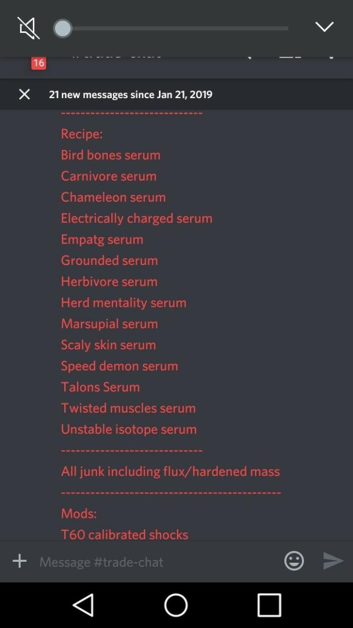 Fallout 76 (PS4) Recipe- mutation serum bundle