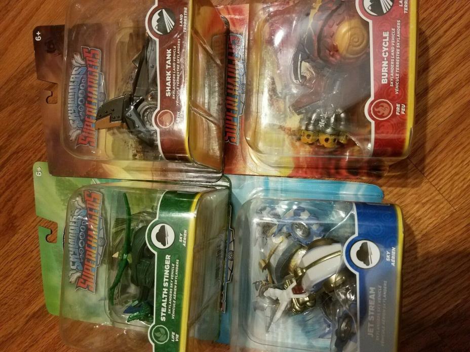 Lot of 4 NIB Skylander Supercharger Vehicles NEW