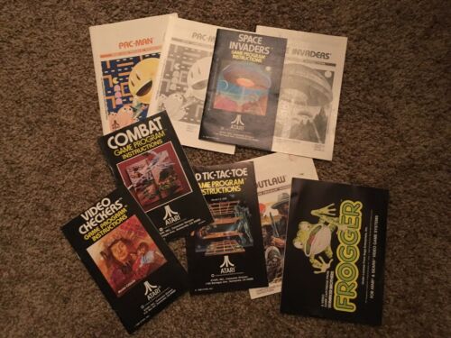 Lot Of Various Atari  2600 And 7800 Manuals