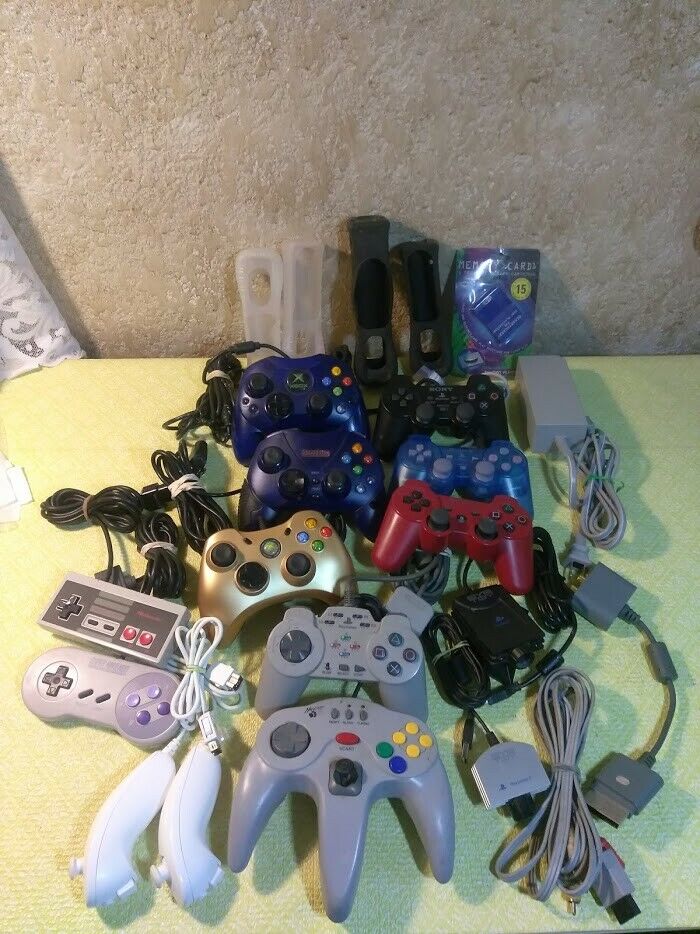 Lot of Video Game Controllers Accessories for Parts or Repair