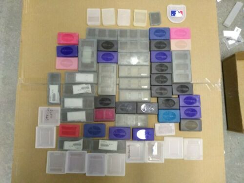 *Lot of 61 Video Game Cartridge Cases* (GBA,DS, Gameboy Color, Memory Card+more)