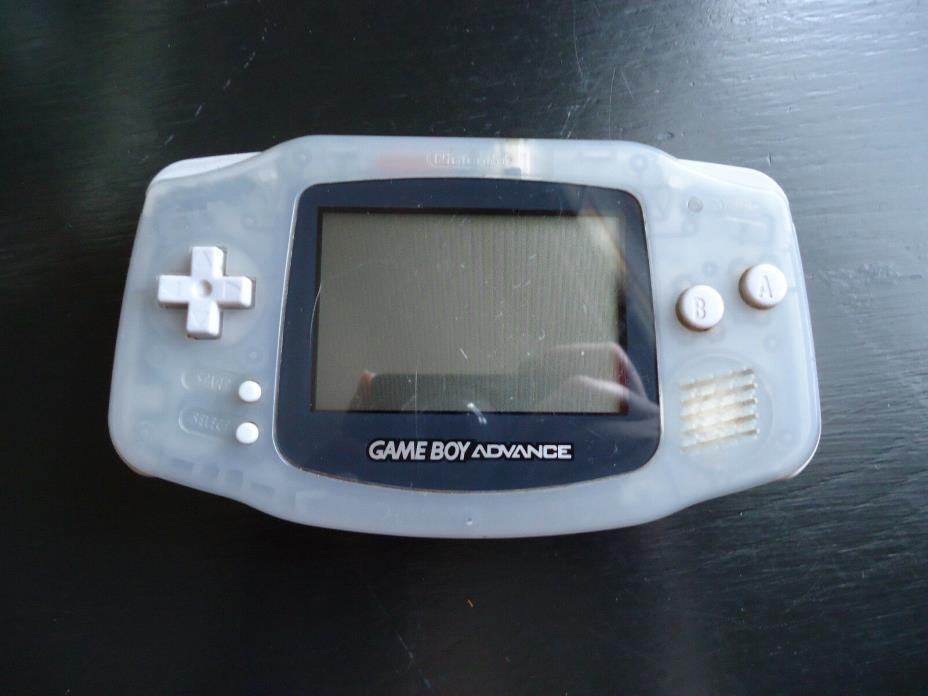 GameBoy Advance Clear White AGB-0001 AU648788346 Nintendo