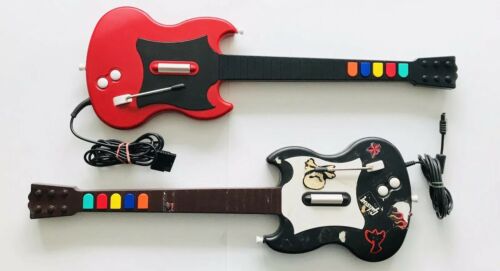 Lot of Two Redoctane Guitar Hero Controllers For Playstation 2 PARTS OR REPAIR