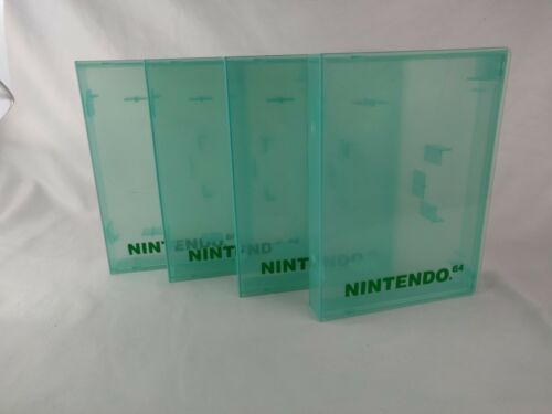 Nintendo 64 N64 Green Clamshell Game Case Lot Of 4 Unbroken & 3 Broken