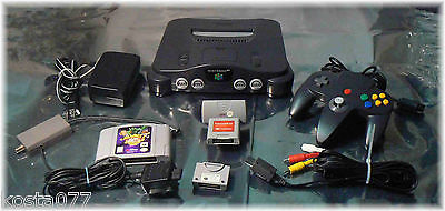 Nintendo 64 N64 Console System, Controller, Rampage 2, w/ Memory EP, Acc, Bundle