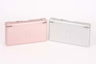 Pair of Nintendo DS Lite Pink and Silver
