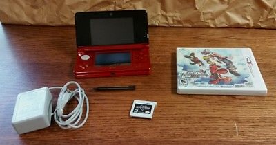 Nintendo 3DS With Charger Stylus and Game  Kingdom Hearts