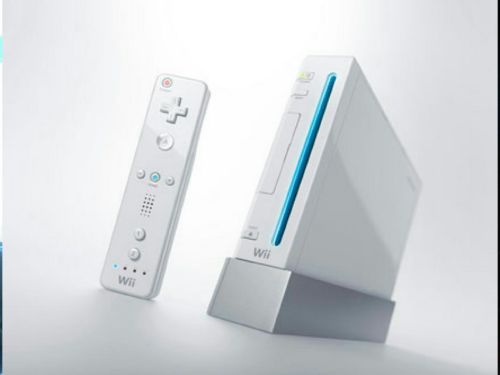 wii console with accessories