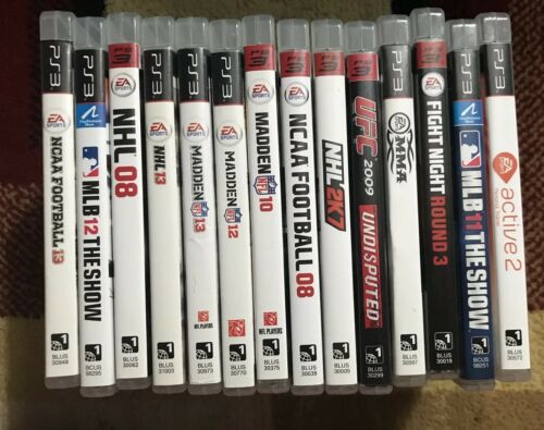 Lot of 14 Sony Playstation 3 Ps3 Games Complete In Box NCAA 13 NBA UFC Madden