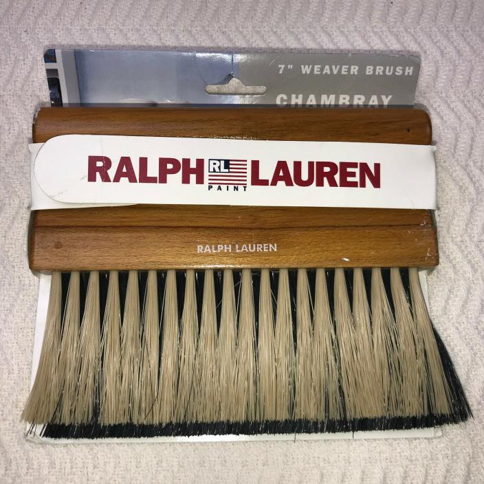 Ralph Lauren Paint 7 Inch Weaver Brush Chambray Effect Textured Walls 720005 NEW