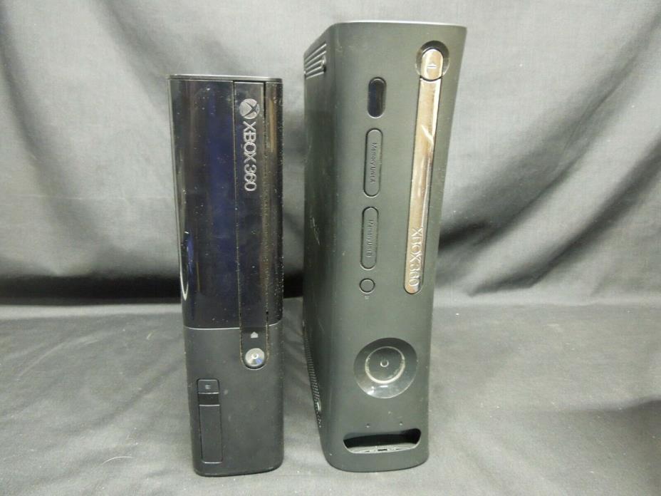 Lot of 2 Broken XBOX 360 Consoles SOLD AS IS - NO RETURNS