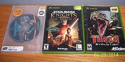 LOT OF 3 XBOX ORIGINAL VIDEO GAMES UNTESTED (169)