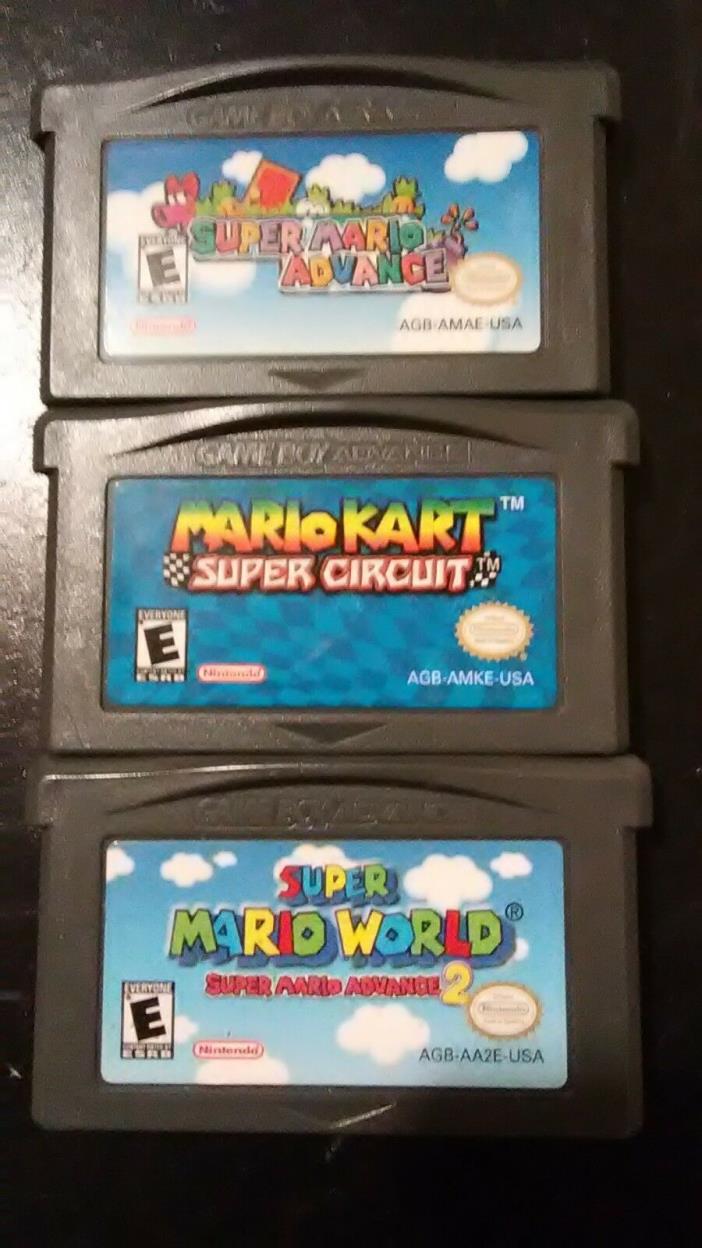Mario Kart Super Circuit Super Mario World Super Mario Adv.2 Super Mario Advance
