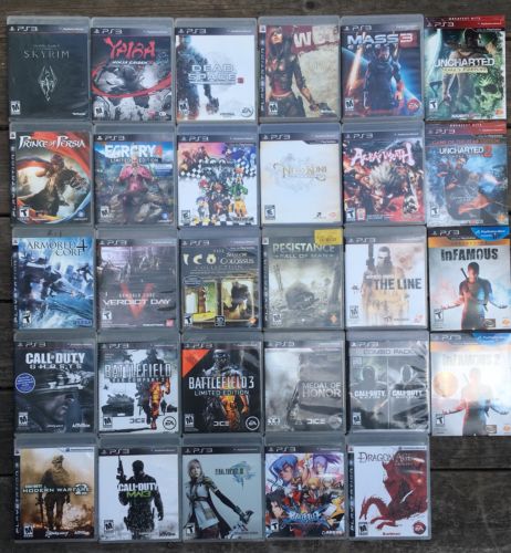 30 Playstation 3 Games Lot COD PS3 Uncharted Infamous Farcry PS3 30 Game Lot