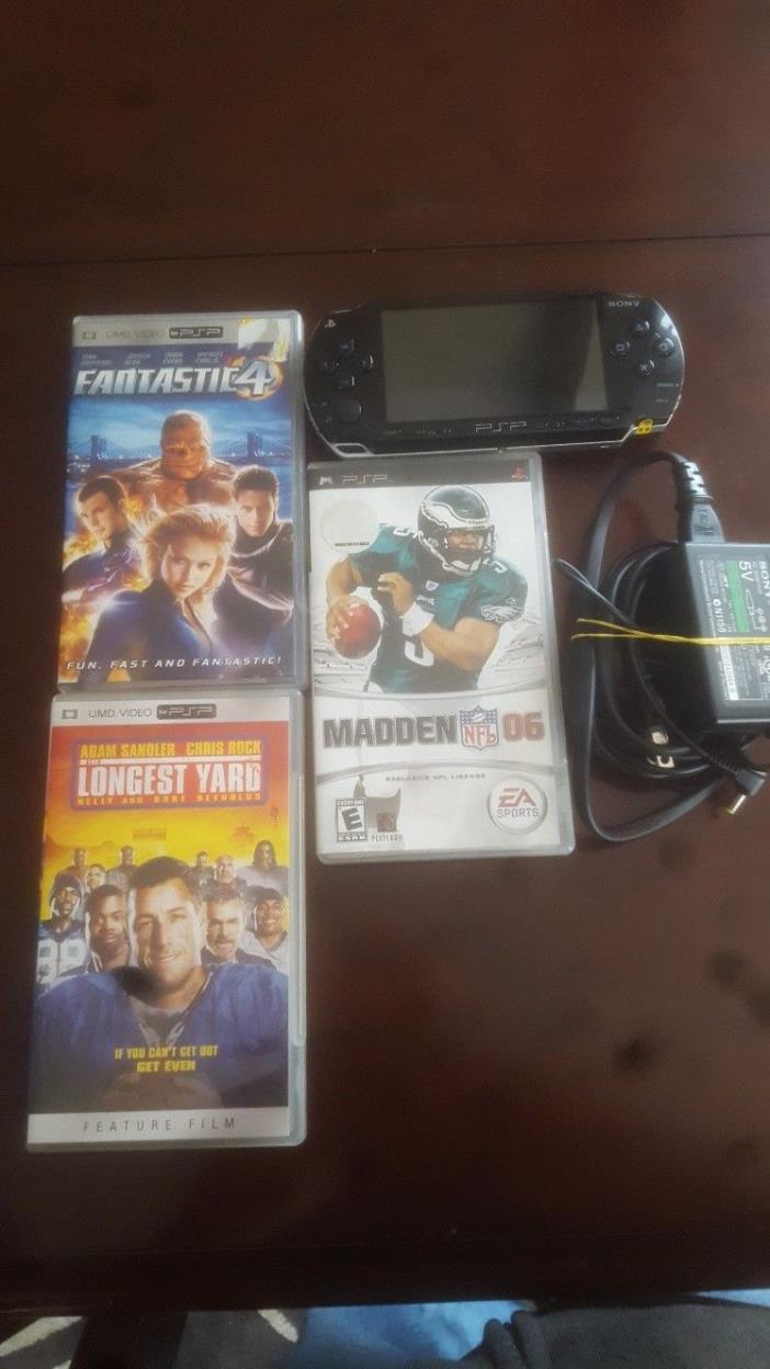 Sony PSP w/Madden 06 and two movies Preowned