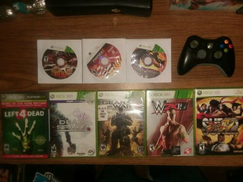 8 Xbox 360 games 1 controller bundle lot tested and working Microsoft