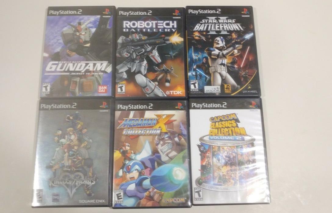 Playstation 2 (PS2) Games Lot with Mega Man X, Kingdom Hearts, and more!
