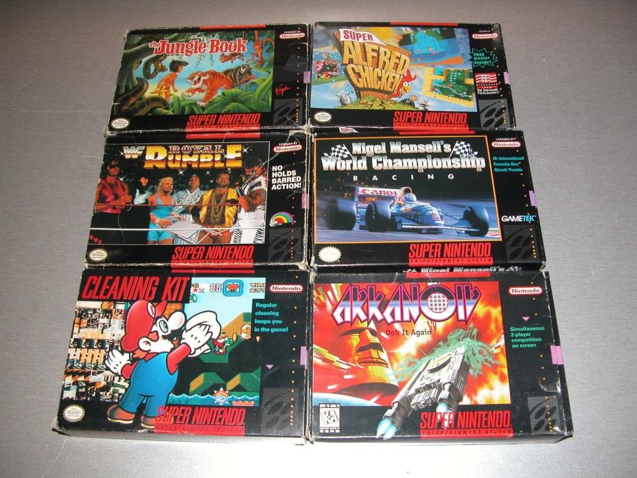 Lot of 6 Super Nintendo Games