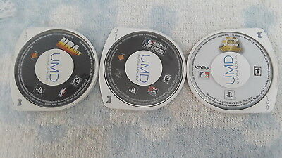 3 Games-World Series Poker, NBA 07, MLB 09 The Show (Sony PSP) TESTED!(011603)