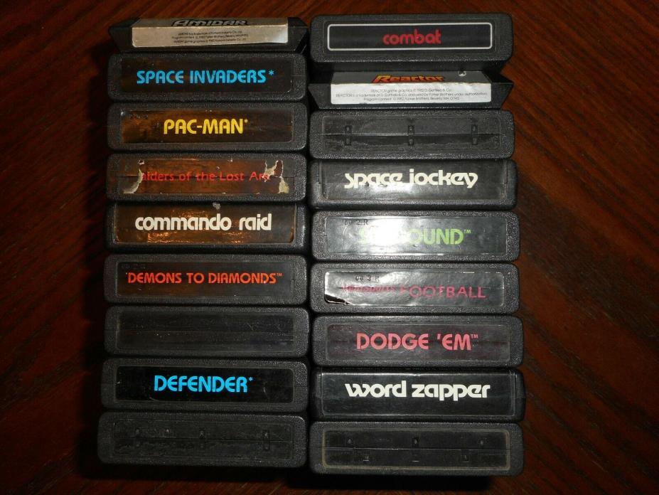 Lot of 18 Atari 2600 Games - Amidar, Reactor & More