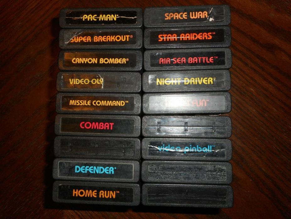 Lot of 18 Atari 2600 Games - Air Sea Battle, Video Pinball & More