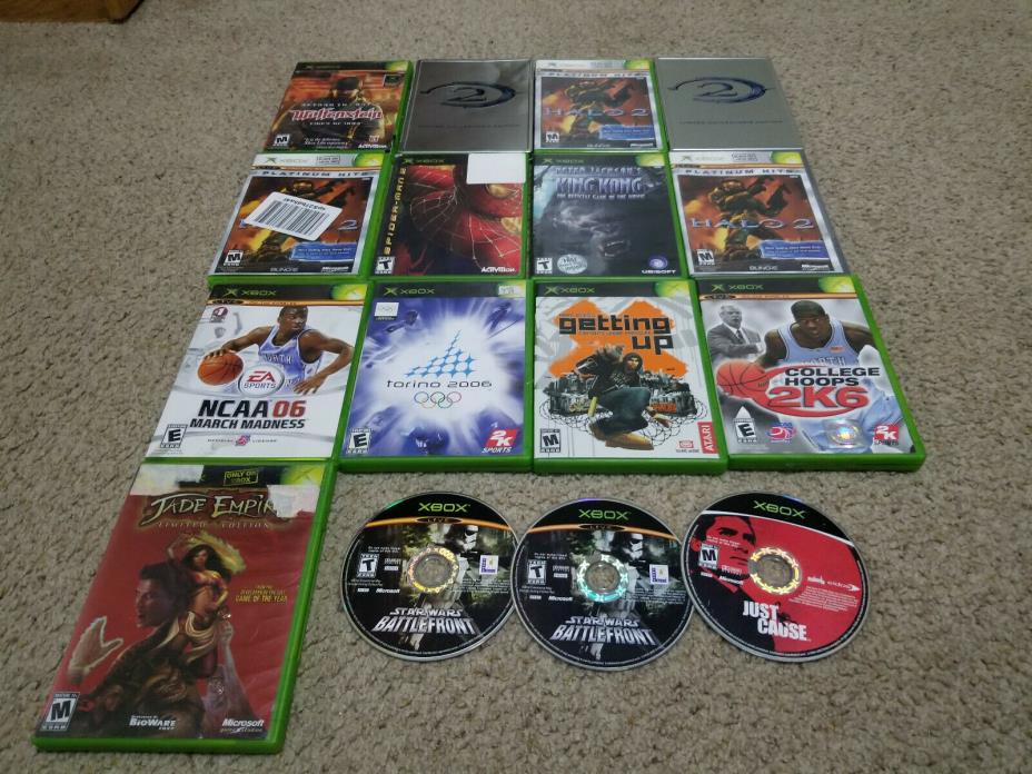 Lot of 16 Xbox Games (Many Scratched) Sold AS IS.