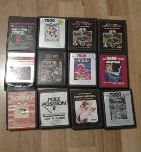 Lot of 12 Atari 2600 Activision Games Atari 2600 and 7800. 2 Street Racers