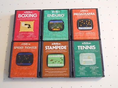 Atari 2600 game lot -Activision set of 6 -Megamania, Spider Ftr,+3 -tested/works